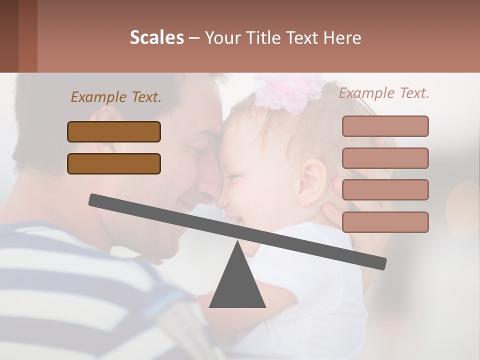 A Man Holding A Baby In His Arms PowerPoint Template