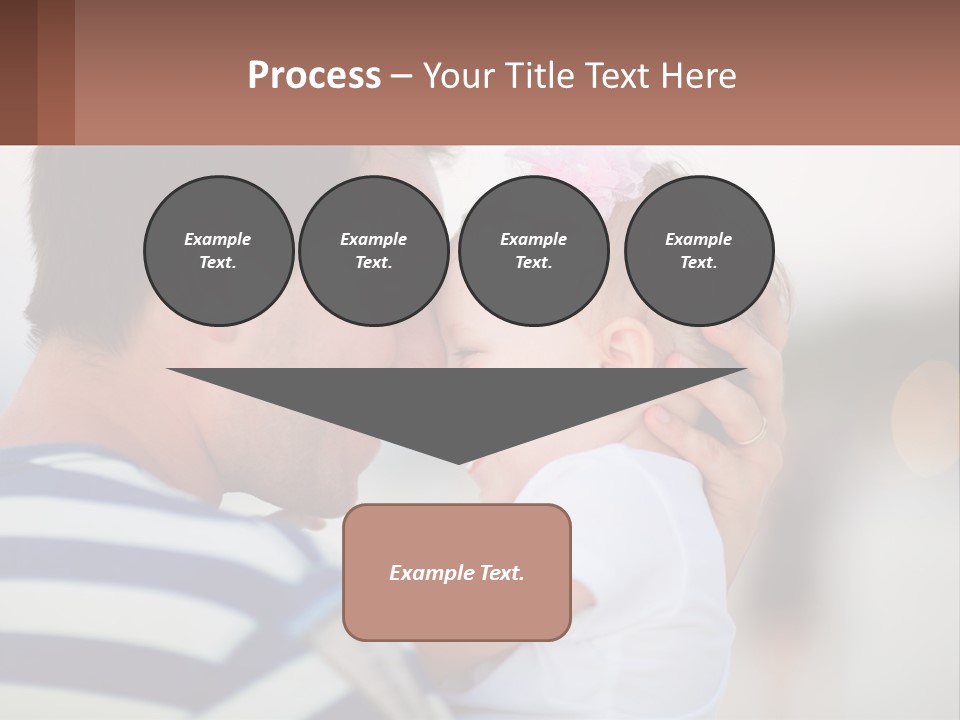 A Man Holding A Baby In His Arms PowerPoint Template