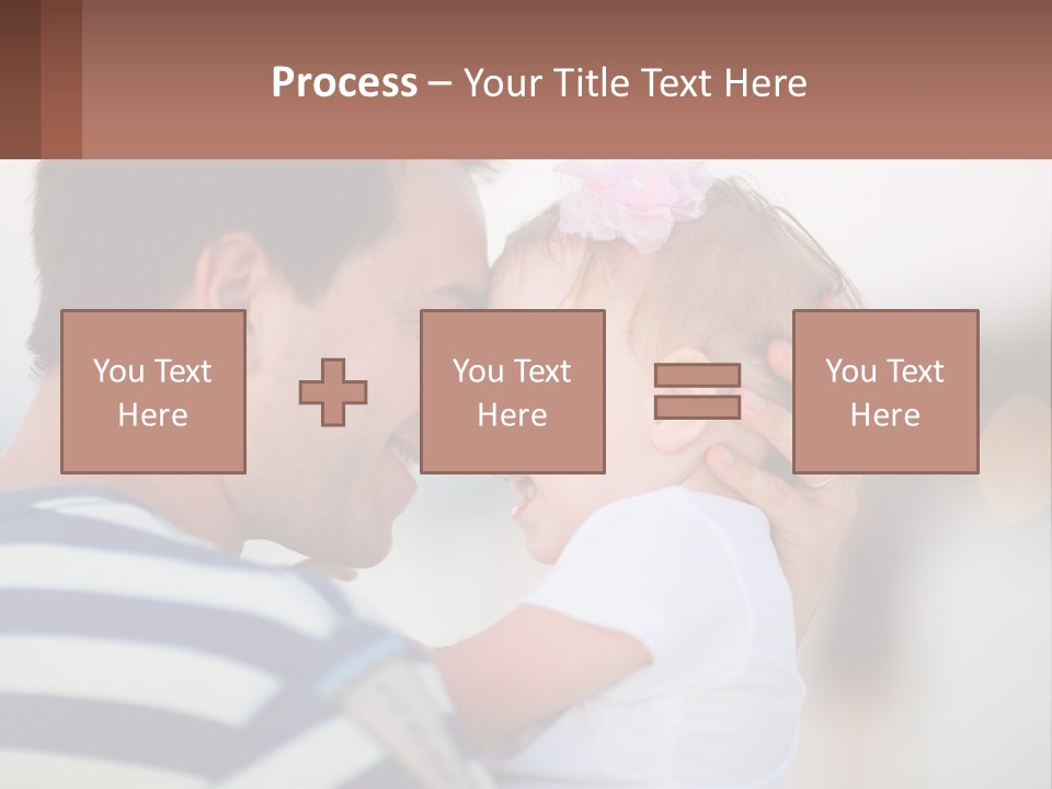 A Man Holding A Baby In His Arms PowerPoint Template