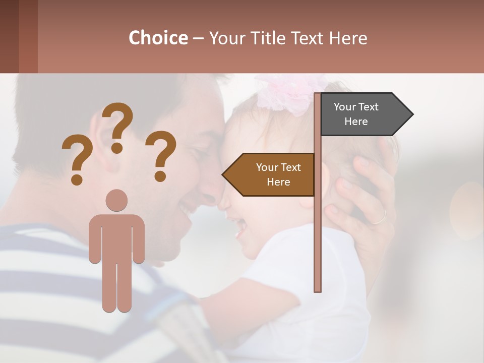 A Man Holding A Baby In His Arms PowerPoint Template