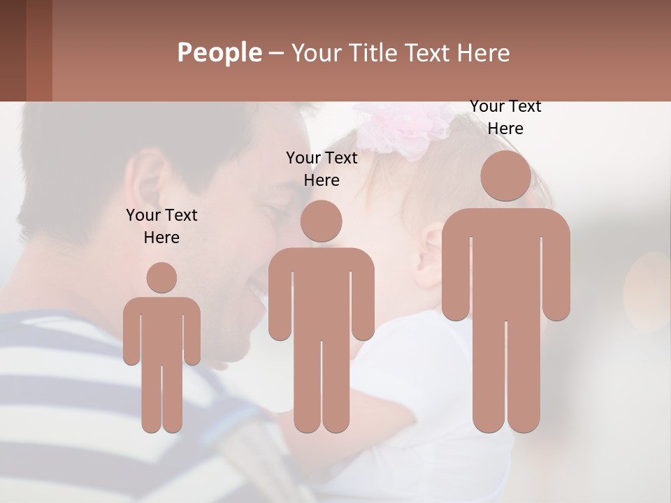 A Man Holding A Baby In His Arms PowerPoint Template