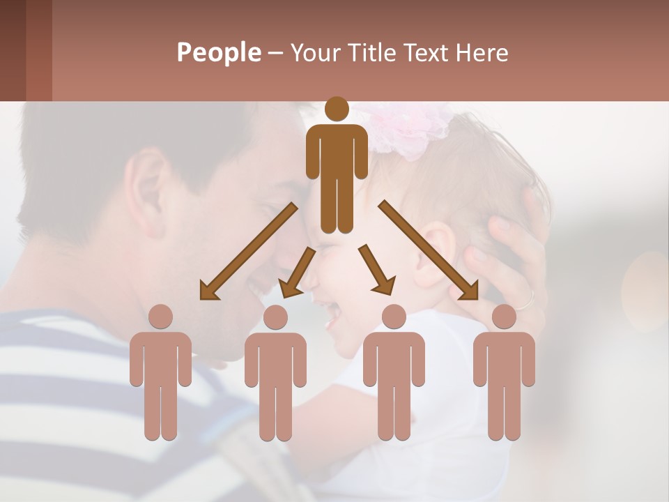 A Man Holding A Baby In His Arms PowerPoint Template