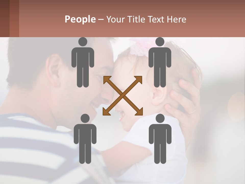 A Man Holding A Baby In His Arms PowerPoint Template