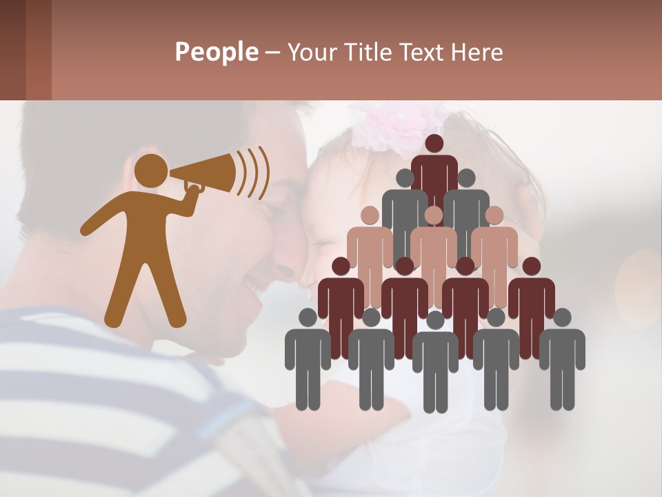 A Man Holding A Baby In His Arms PowerPoint Template