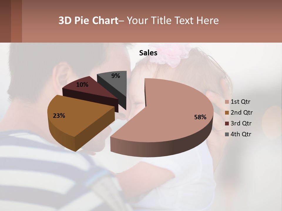 A Man Holding A Baby In His Arms PowerPoint Template