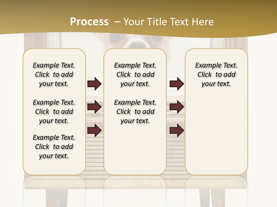 A Small Dog Sitting On Top Of An Old Tv PowerPoint Template
