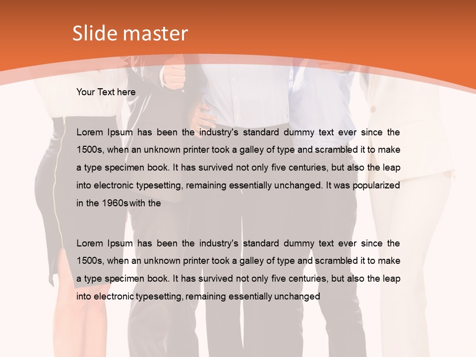 A Group Of Business People Giving Thumbs Up PowerPoint Template