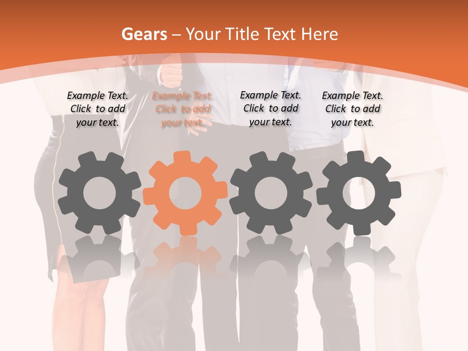 A Group Of Business People Giving Thumbs Up PowerPoint Template