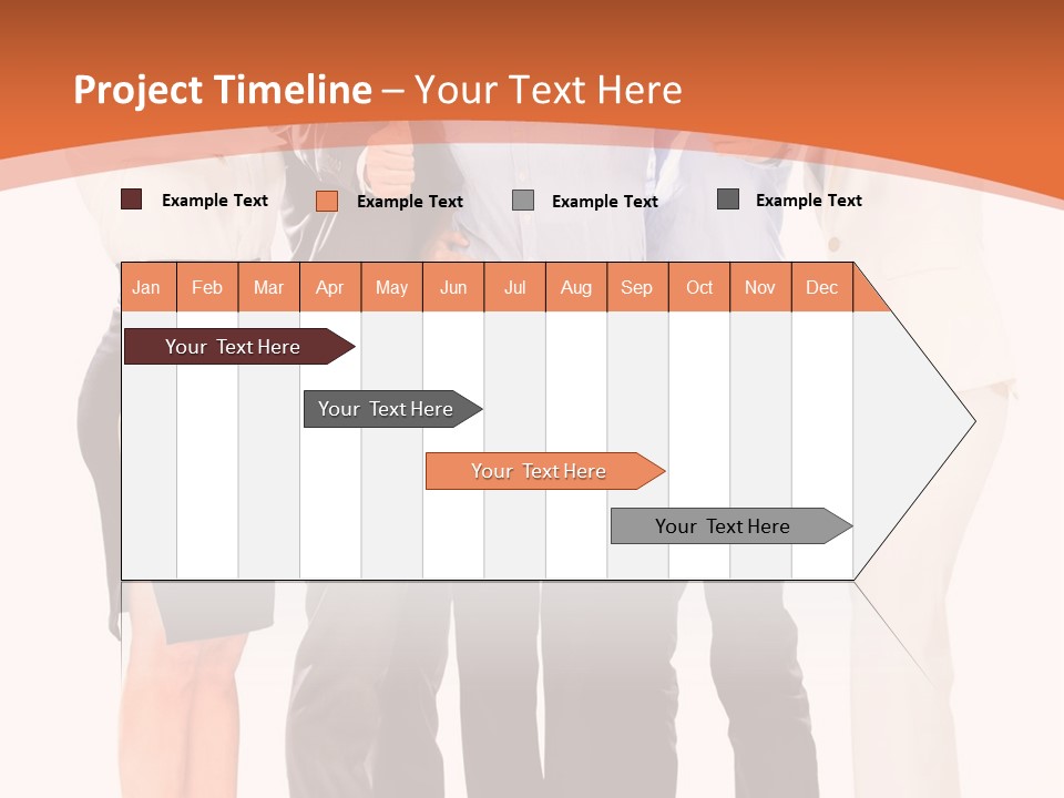 A Group Of Business People Giving Thumbs Up PowerPoint Template