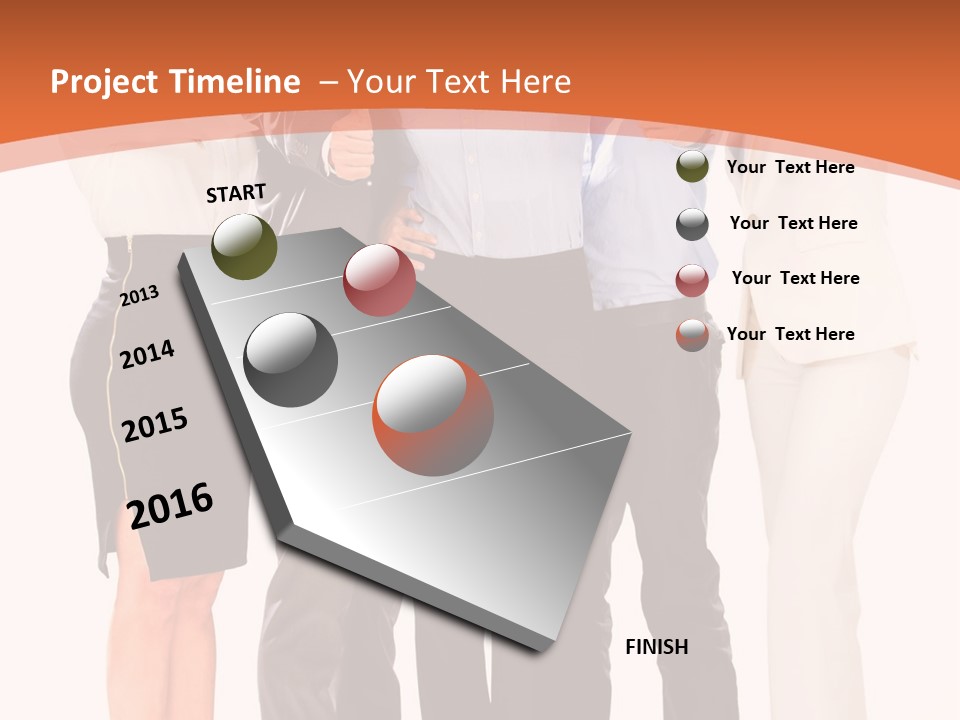 A Group Of Business People Giving Thumbs Up PowerPoint Template