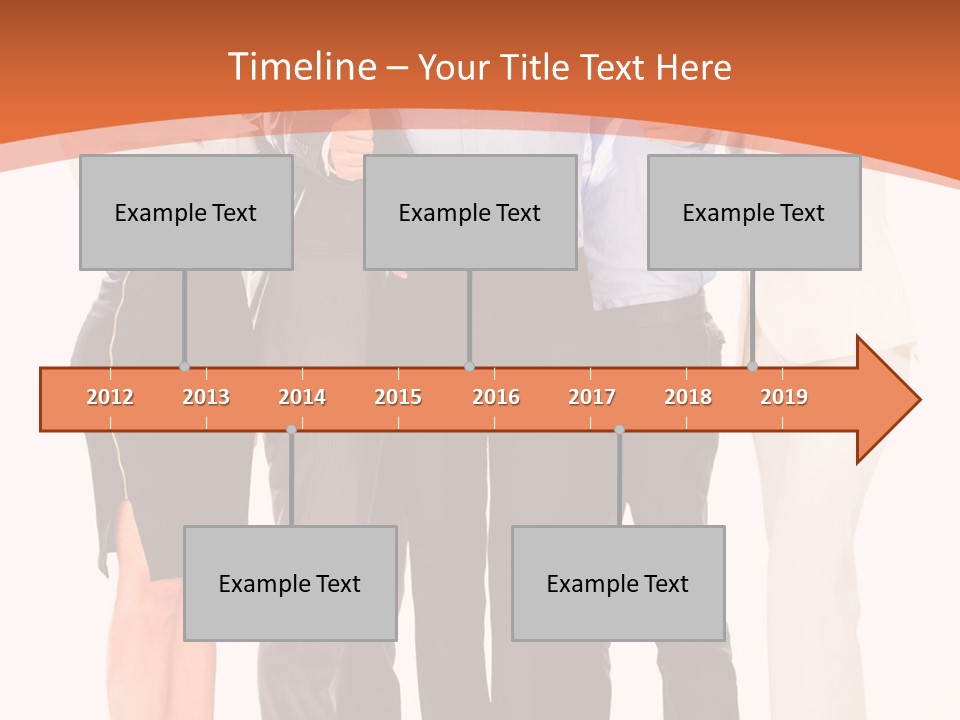 A Group Of Business People Giving Thumbs Up PowerPoint Template