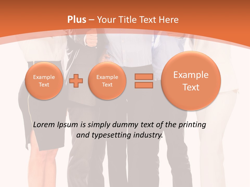 A Group Of Business People Giving Thumbs Up PowerPoint Template