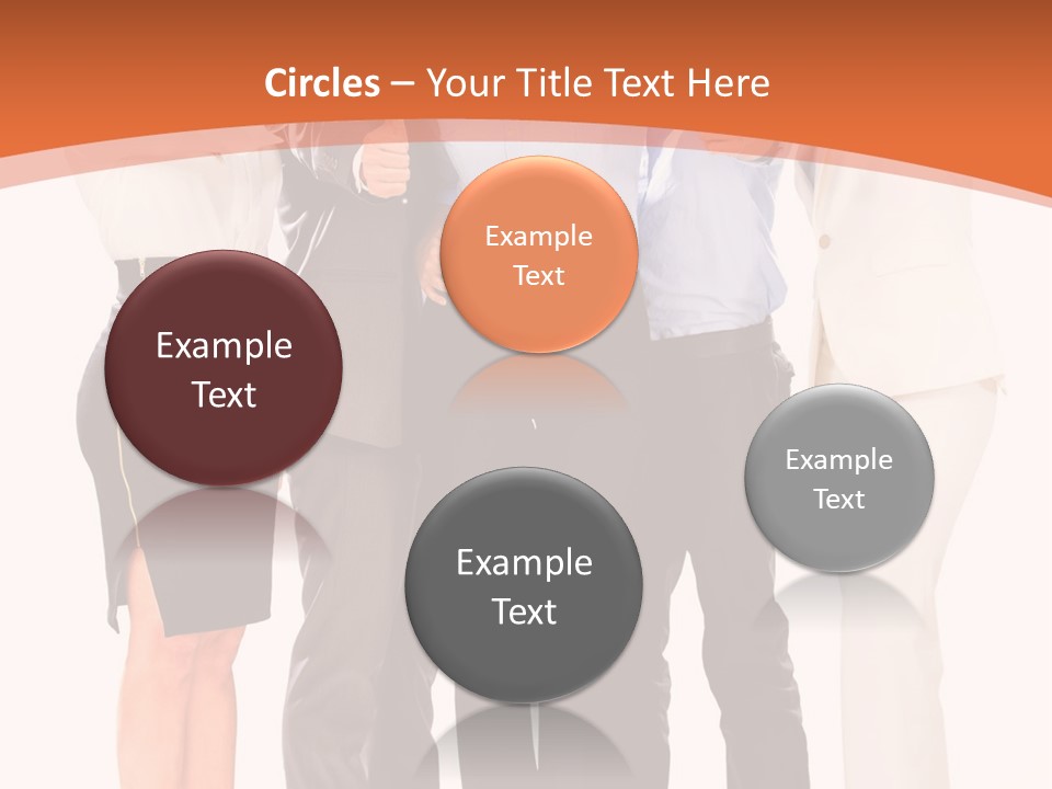 A Group Of Business People Giving Thumbs Up PowerPoint Template