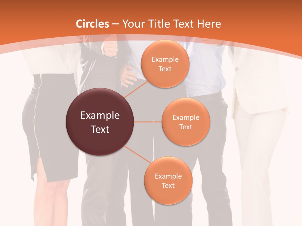 A Group Of Business People Giving Thumbs Up PowerPoint Template