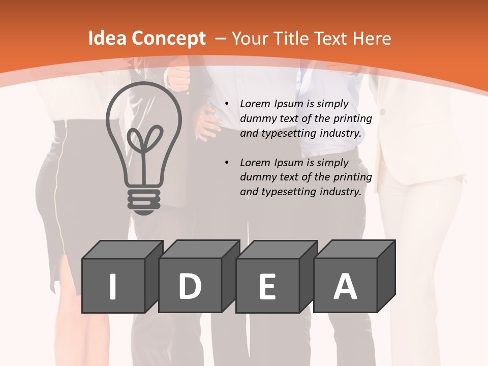 A Group Of Business People Giving Thumbs Up PowerPoint Template