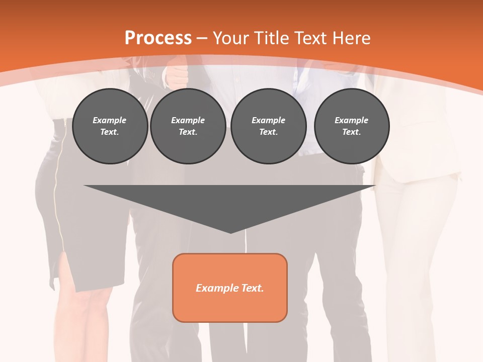 A Group Of Business People Giving Thumbs Up PowerPoint Template