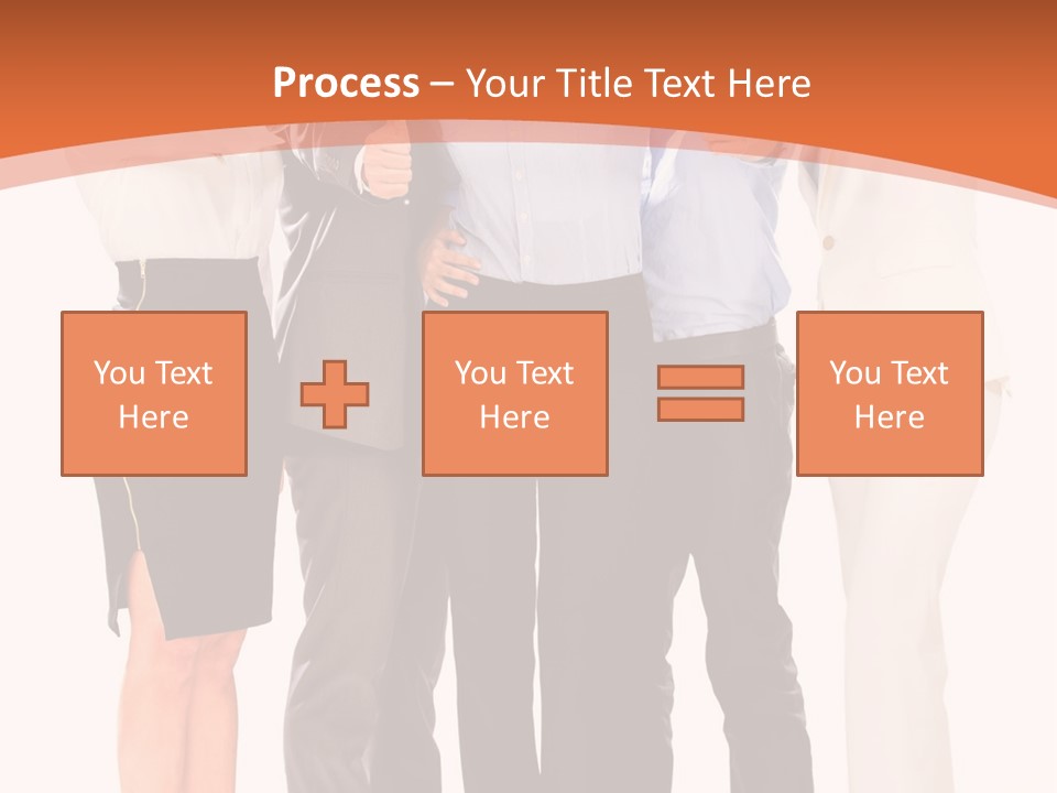 A Group Of Business People Giving Thumbs Up PowerPoint Template