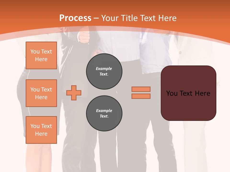 A Group Of Business People Giving Thumbs Up PowerPoint Template