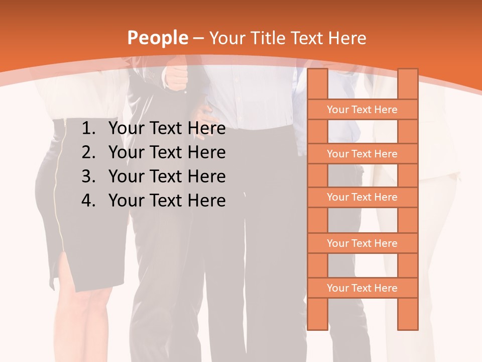A Group Of Business People Giving Thumbs Up PowerPoint Template