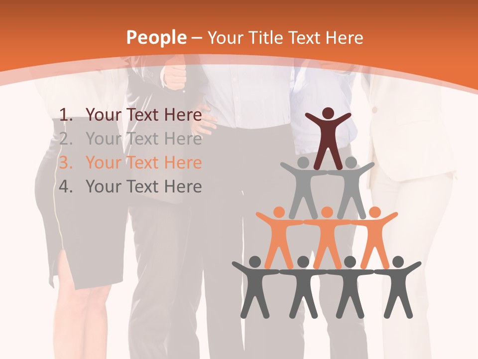 A Group Of Business People Giving Thumbs Up PowerPoint Template