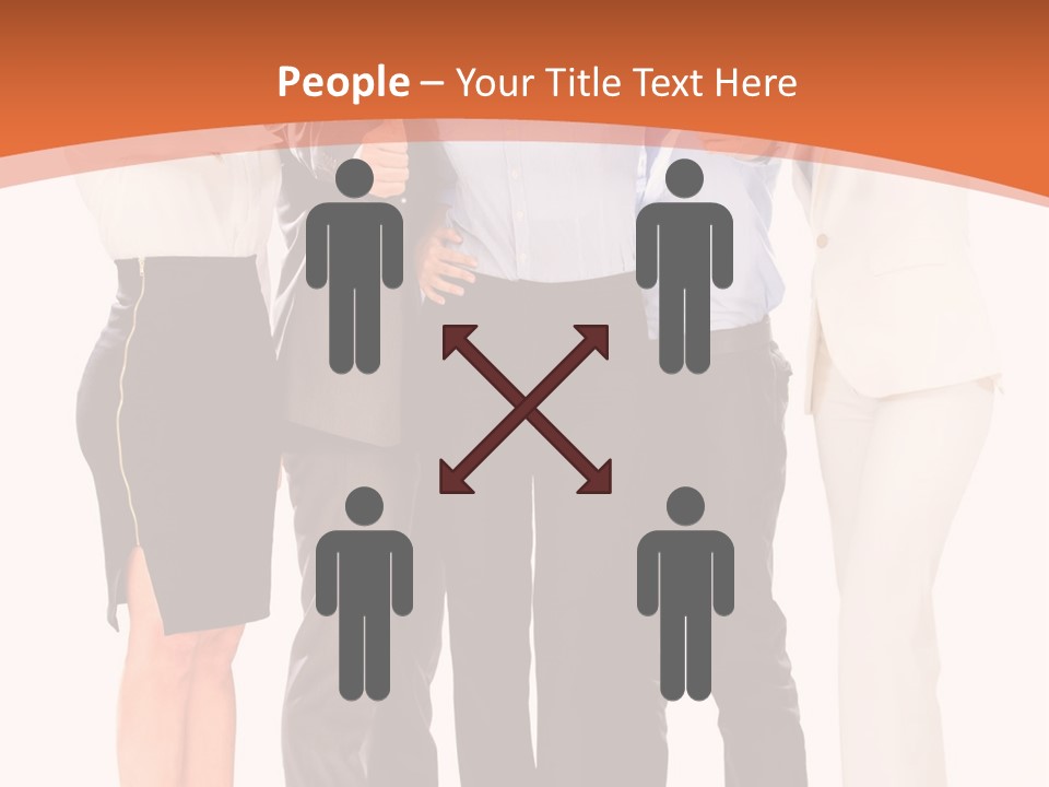 A Group Of Business People Giving Thumbs Up PowerPoint Template