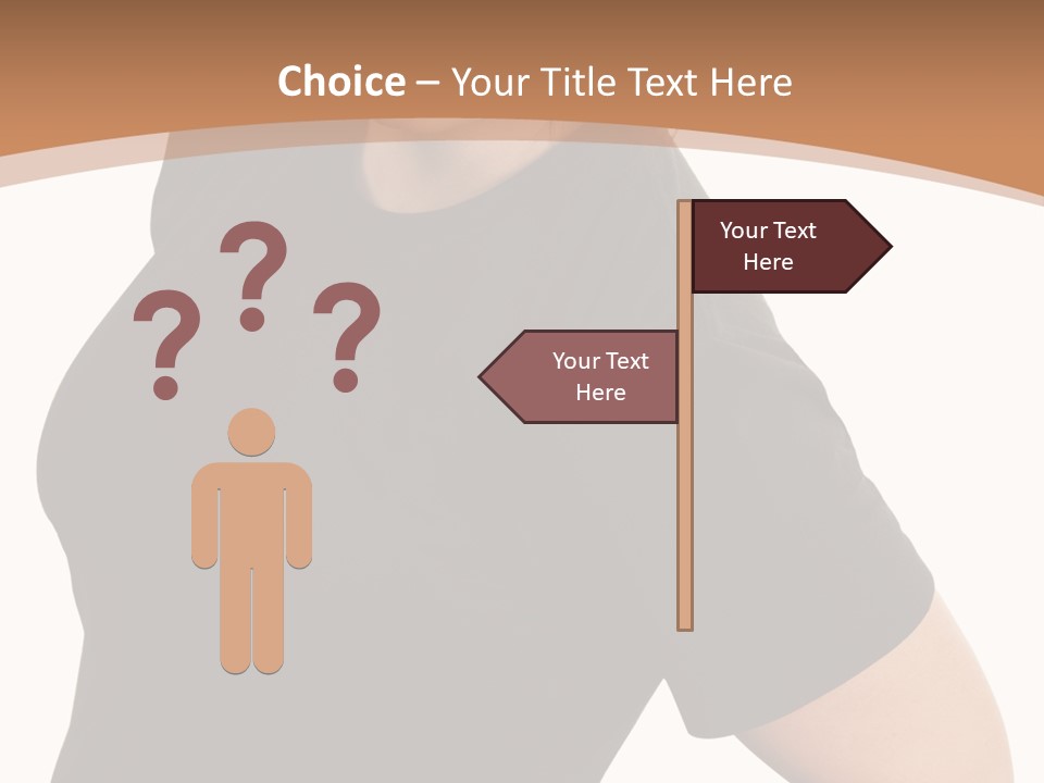 A Woman In Glasses Is Standing With Her Hands On Her Hips PowerPoint Template