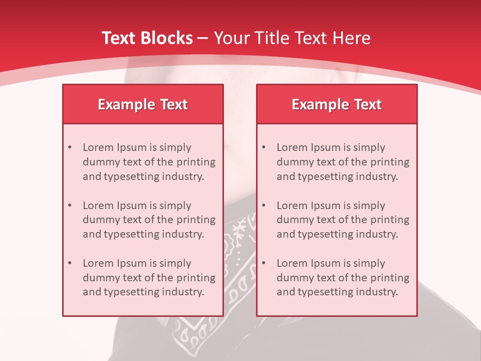 A Woman With Red Hair Is Wearing A Black Shirt PowerPoint Template