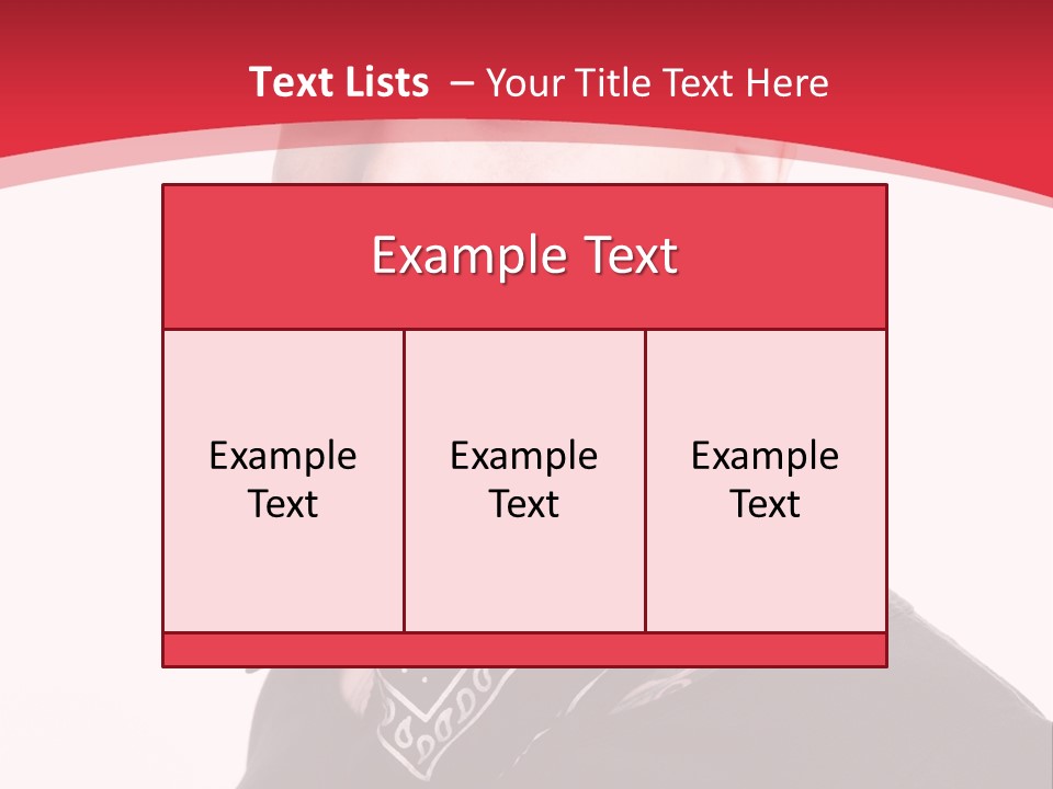 A Woman With Red Hair Is Wearing A Black Shirt PowerPoint Template