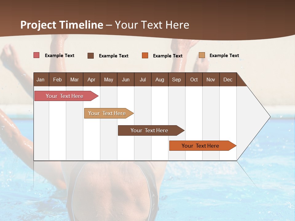 A Man And A Woman Playing In A Pool Powerpoint Template PowerPoint Template