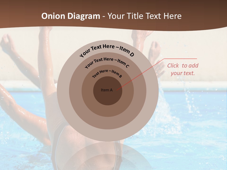 A Man And A Woman Playing In A Pool Powerpoint Template PowerPoint Template