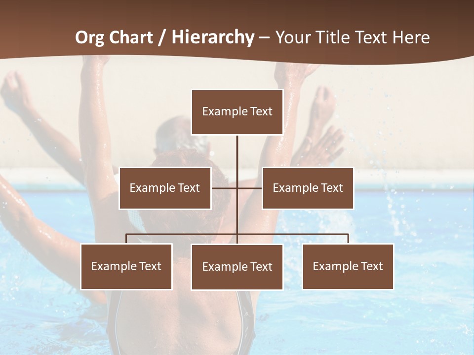 A Man And A Woman Playing In A Pool Powerpoint Template PowerPoint Template