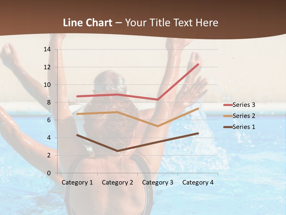 A Man And A Woman Playing In A Pool Powerpoint Template PowerPoint Template