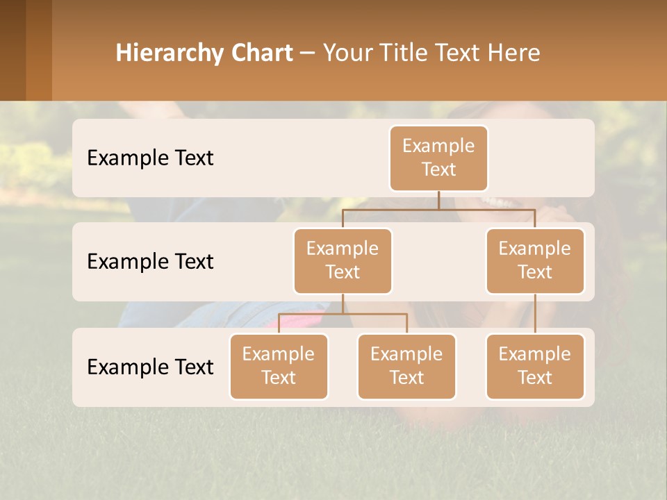 A Beautiful Woman Laying On The Grass In A Park PowerPoint Template