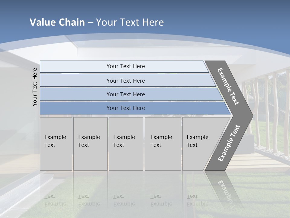 A Picture Of A Modern House With A Sky Background PowerPoint Template