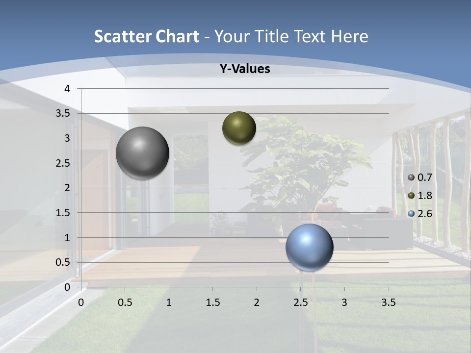 A Picture Of A Modern House With A Sky Background PowerPoint Template