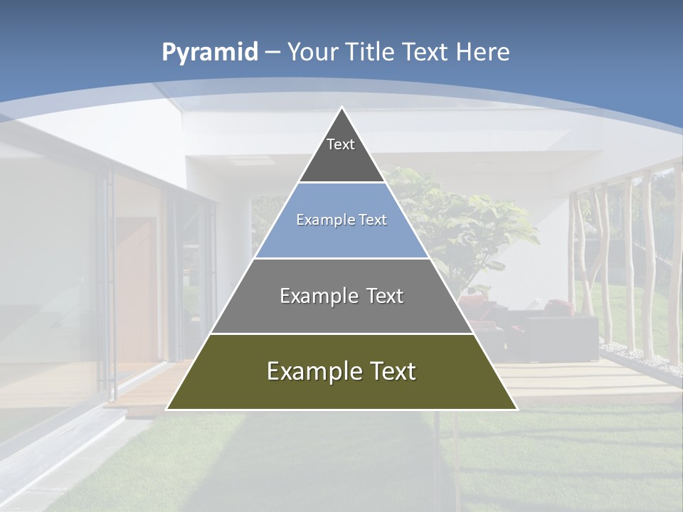 A Picture Of A Modern House With A Sky Background PowerPoint Template