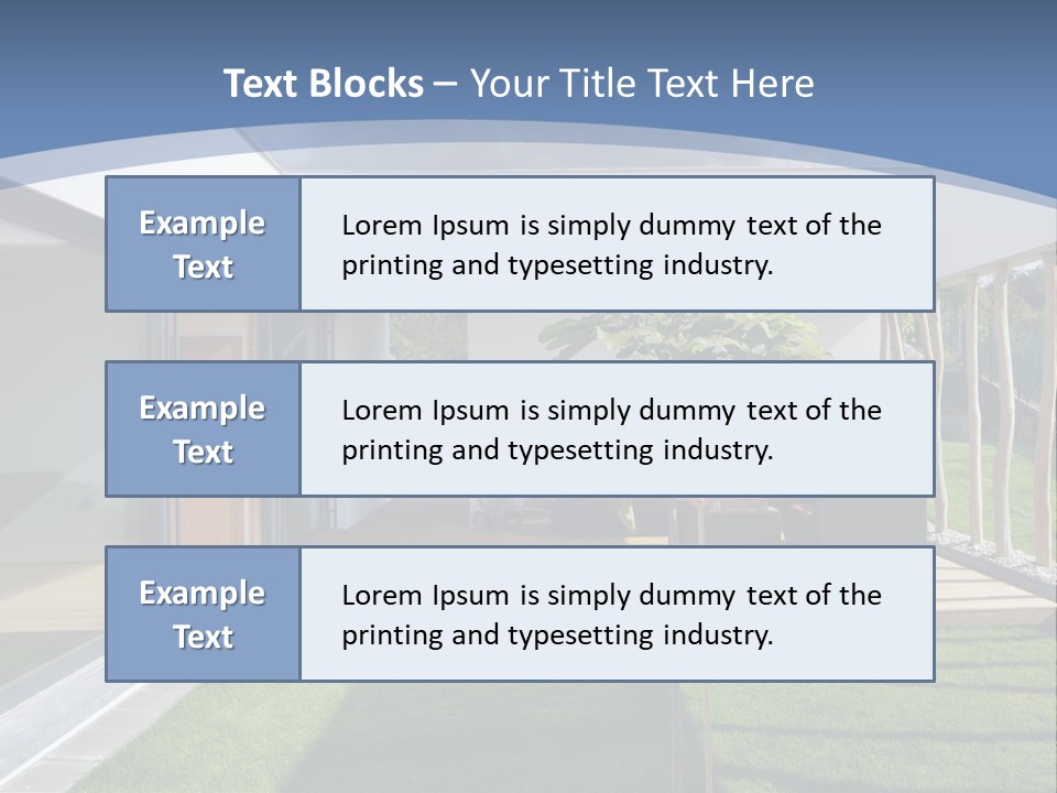 A Picture Of A Modern House With A Sky Background PowerPoint Template