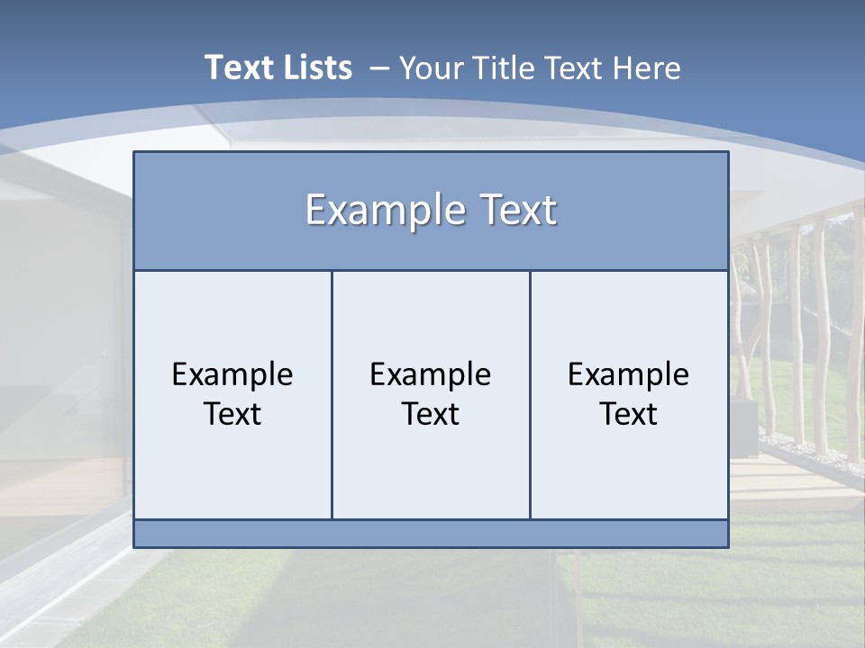 A Picture Of A Modern House With A Sky Background PowerPoint Template