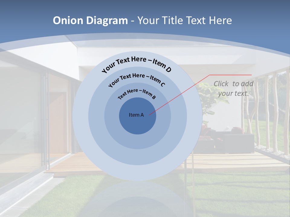 A Picture Of A Modern House With A Sky Background PowerPoint Template