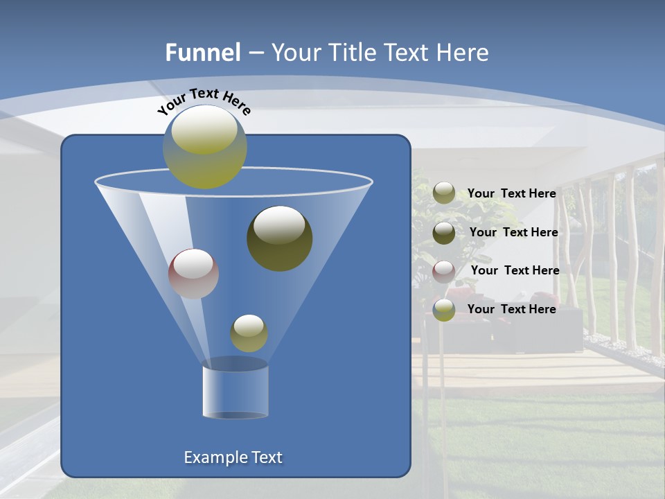 A Picture Of A Modern House With A Sky Background PowerPoint Template