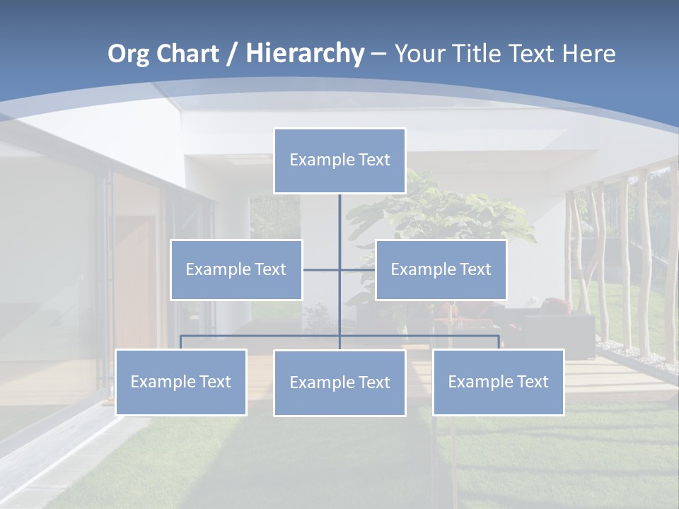 A Picture Of A Modern House With A Sky Background PowerPoint Template