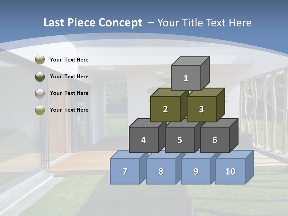 A Picture Of A Modern House With A Sky Background PowerPoint Template