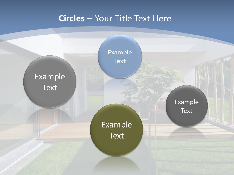 A Picture Of A Modern House With A Sky Background PowerPoint Template