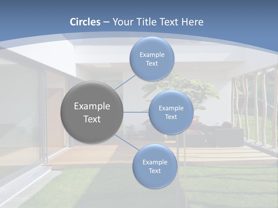 A Picture Of A Modern House With A Sky Background PowerPoint Template
