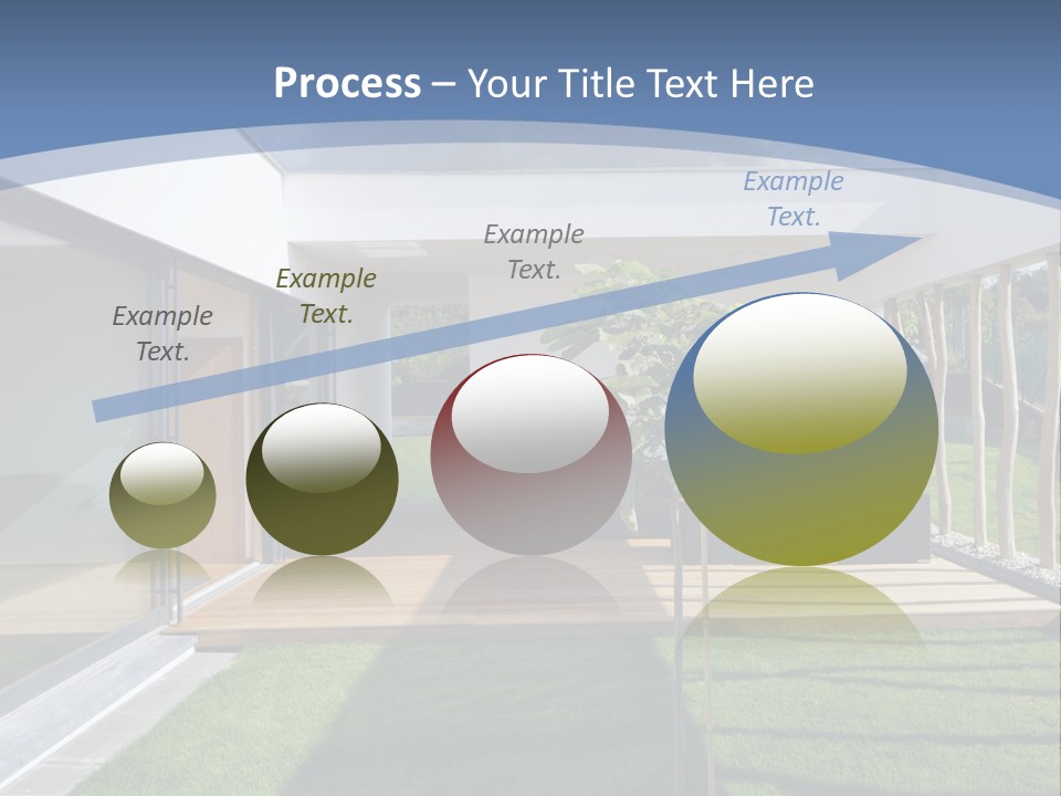 A Picture Of A Modern House With A Sky Background PowerPoint Template