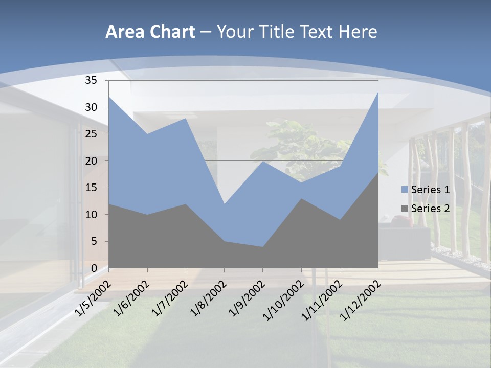 A Picture Of A Modern House With A Sky Background PowerPoint Template