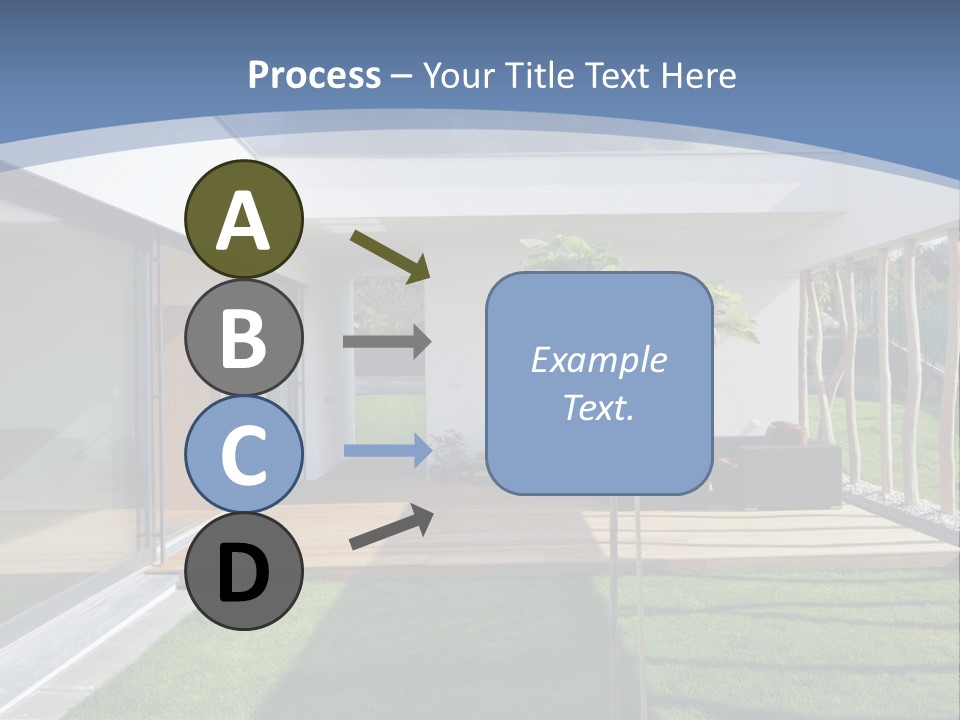 A Picture Of A Modern House With A Sky Background PowerPoint Template