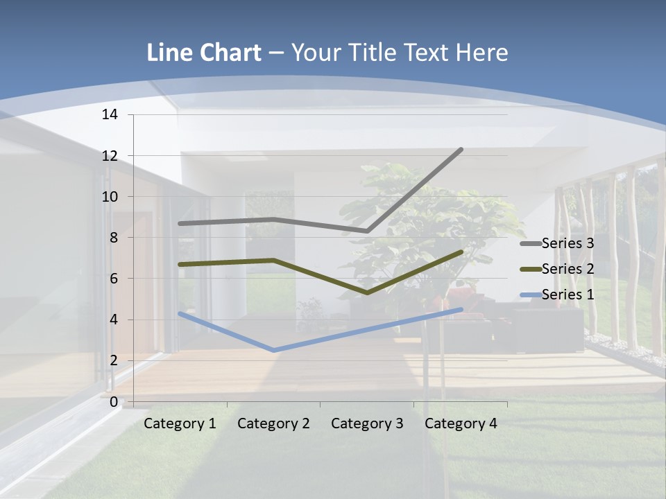A Picture Of A Modern House With A Sky Background PowerPoint Template