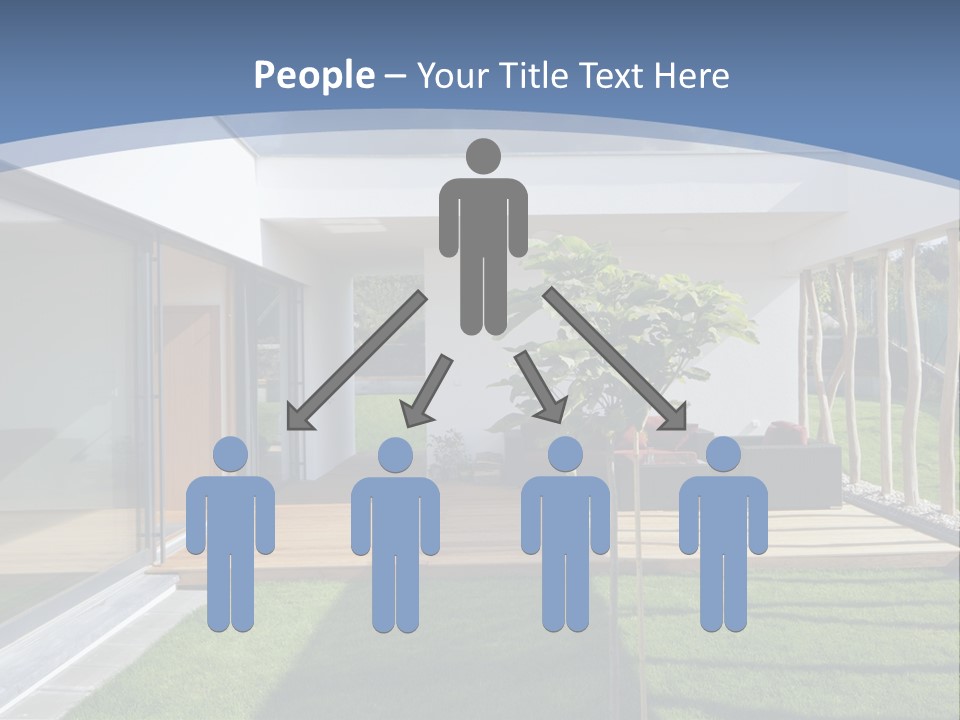 A Picture Of A Modern House With A Sky Background PowerPoint Template