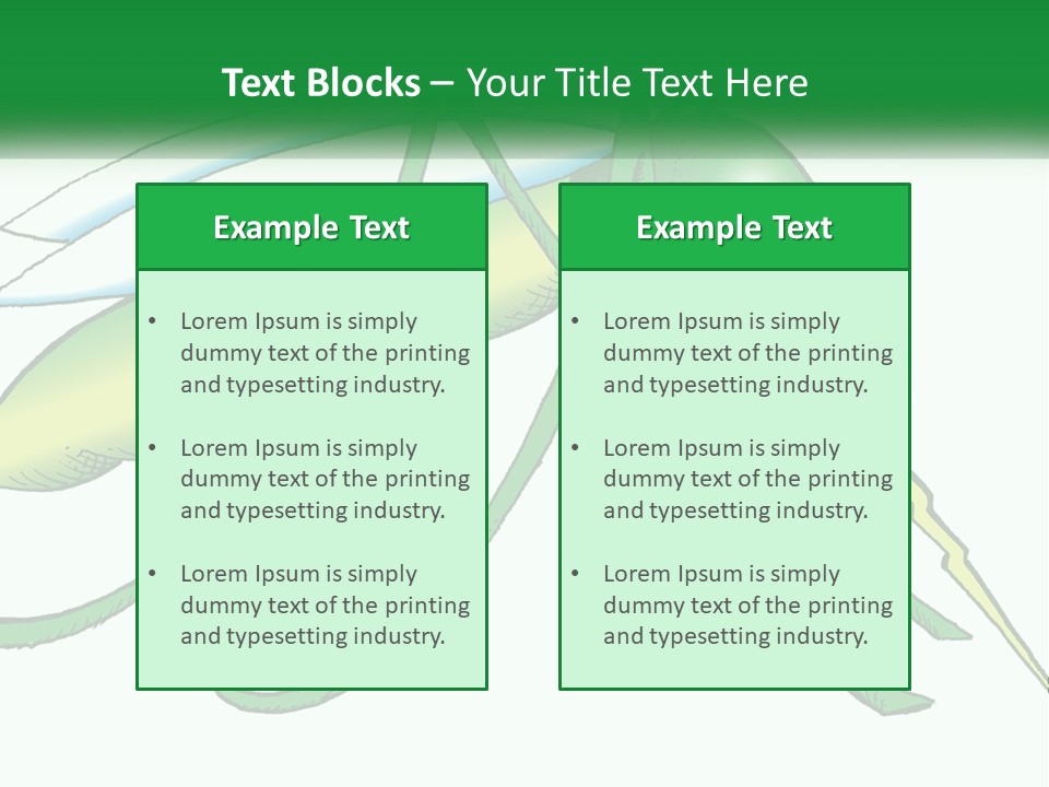 A Picture Of A Green Insect On A White Background PowerPoint Template